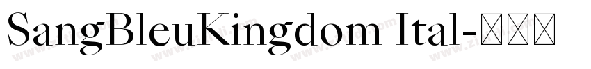 SangBleuKingdom Ital字体转换